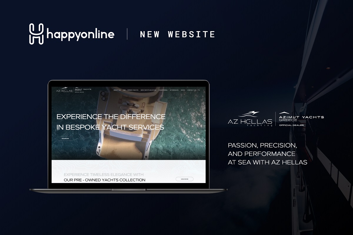 Η HappyOnline δημιούργησε το νέο website της AZ Yachting Hellas